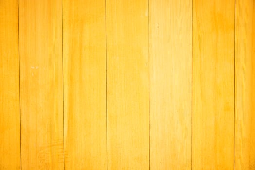 Yellow wooden wall background with wooden planks photo
