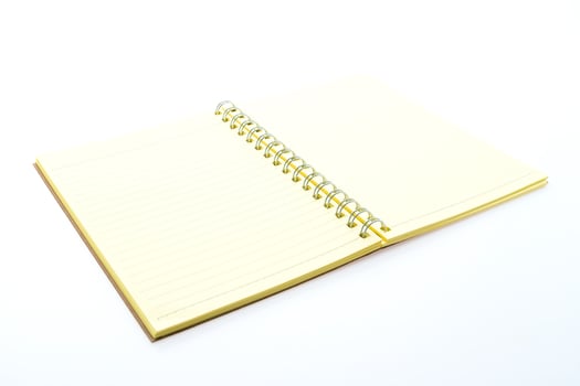 An open notebook with a spiral bound spiral notebook photo