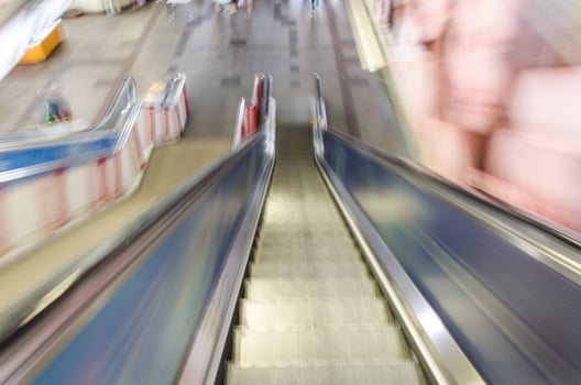 Blur escalator background photo
