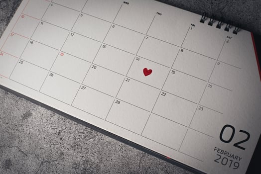 valentine's day calendar photo