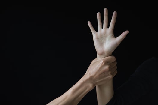 Stop sexual harassment and violence against women, rape and sexual abuse concept, The concept of stopping violence against women and rape. International Women's Day photo