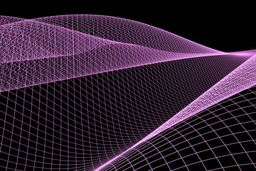 Abstract purple mesh wave background. Futuristic technology style. Elegant background for business presentations. photo