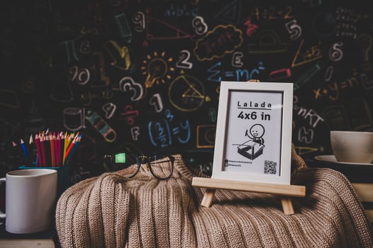 picture frame in classroom photo