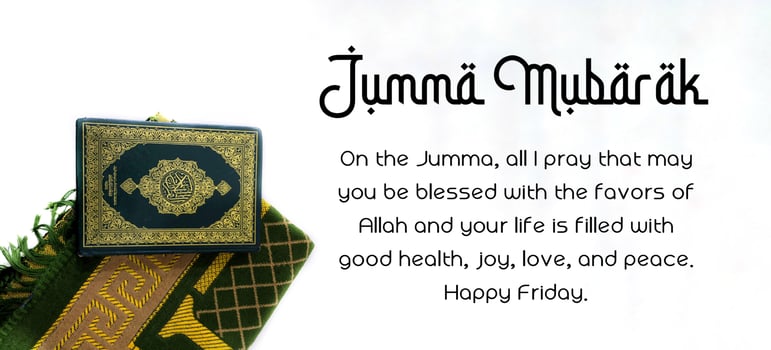 jumma Mubarak quotes. Islamic Motivation photo