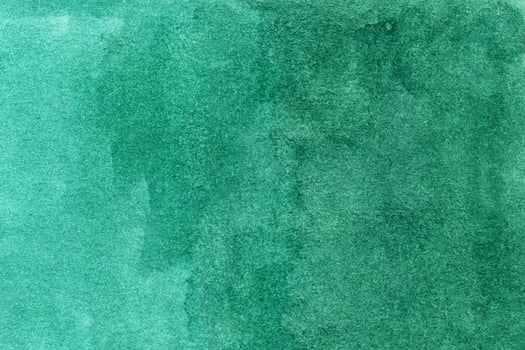 Watercolor green background with brush strokes, dots, spots photo