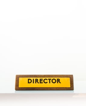 director office plate mock-up photo