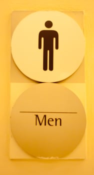 Male toilet symbol photo