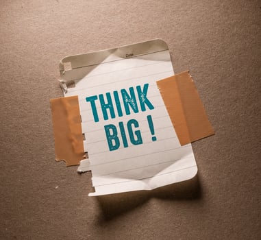 Think Big Business Concept idea photo