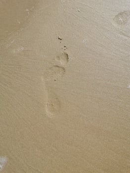 footprints in the sand photo