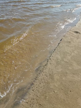 Waves and sand photo