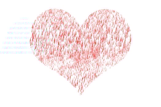 Happy Valentine's Day. Heart shaped symbol of love. photo