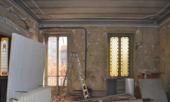 Building site for flat refurbishment photo