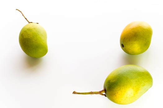 Freshness mango on white background photo