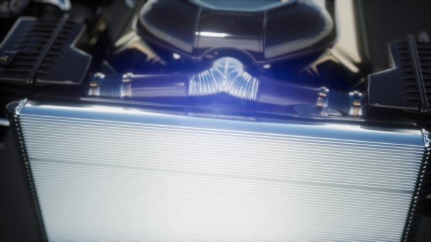Detailed Car Engine and Other Parts photo