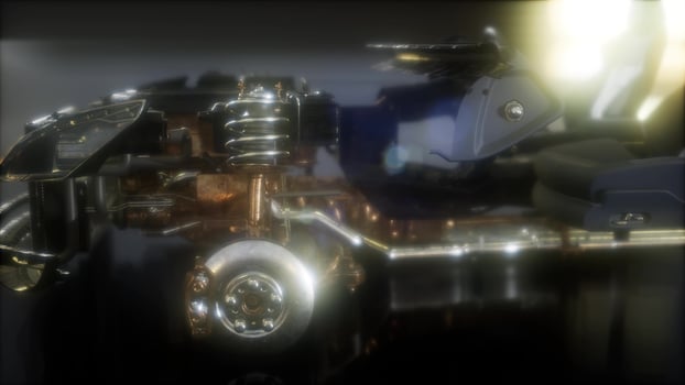 Detailed Car Engine and Other Parts photo