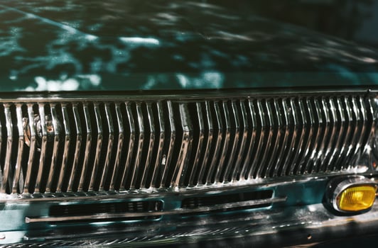 Close up front headlights photo