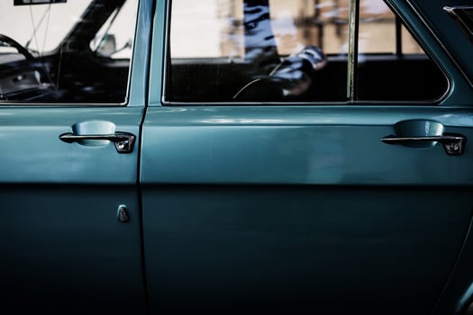 retro car doors photo
