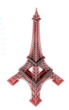 View of Eiffel Tower with background illustration photo