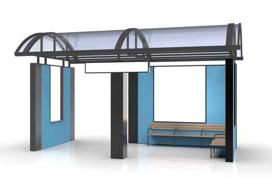 mockup information panel illustration 3d rendering photo