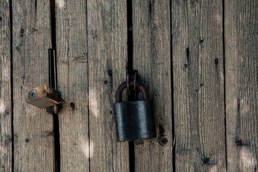 Old rusty lock photo