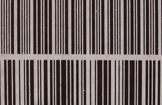 Bar code label photo