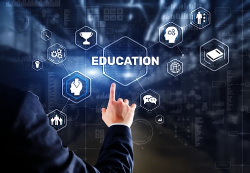 E-learning Education Webinar Online Courses concept photo