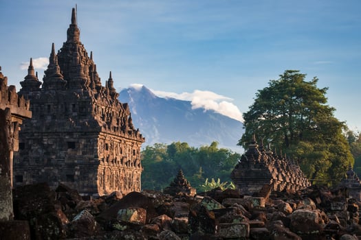 Indonesian ancient temple, Plaosan Temlple photo