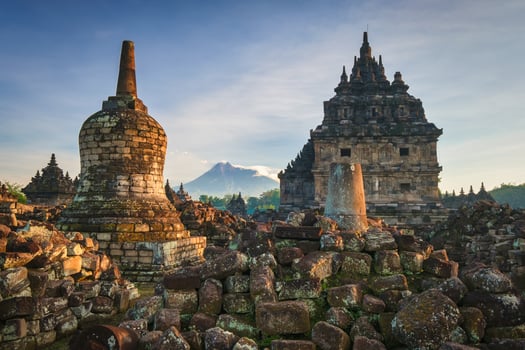 Indonesian ancient temple, Plaosan Temlple photo