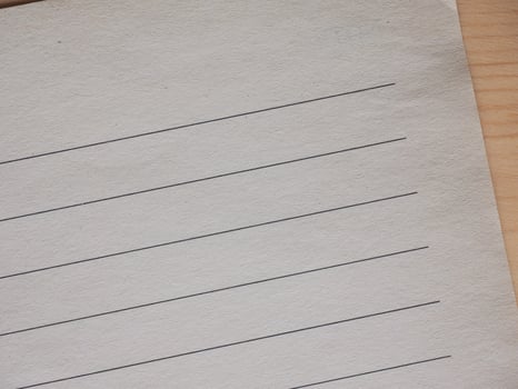 Blank note book page photo