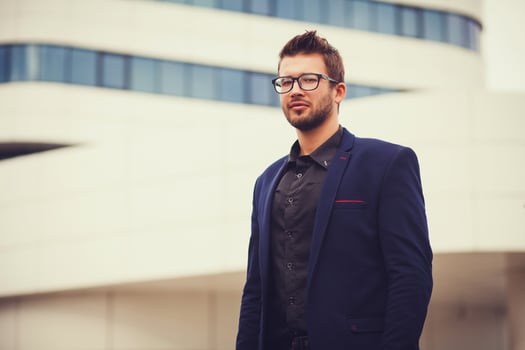Portrait of an handsome businessman photo
