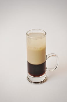 coctaile b 52 isolated on whte backqround photo