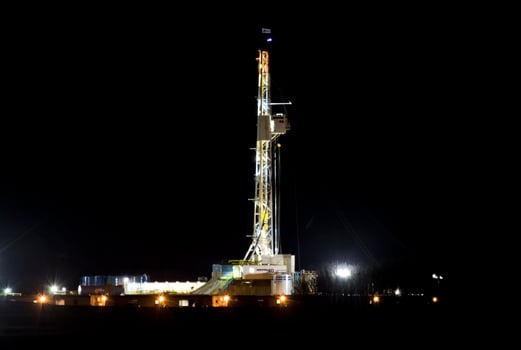 Night Shot Drilling Rig photo