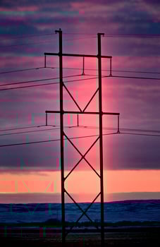 Light Pillar Saskatchewan photo