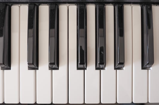 Music keyboard keys photo