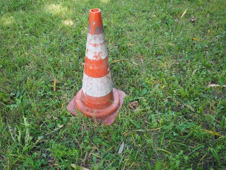 traffic cone sign photo