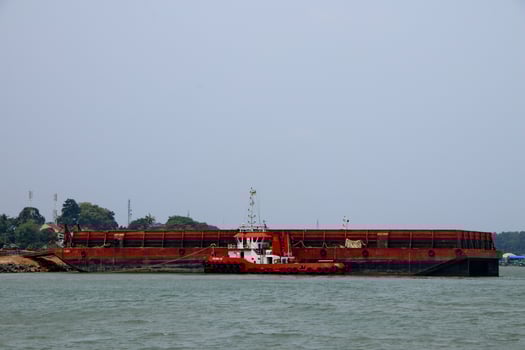 Various ship activities at the Port of Sri Bintan Pura in the city of Tanjung Pinang namely on the west coast of the island of Bintan photo