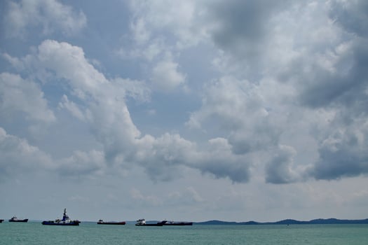 Various ship activities at the Port of Sri Bintan Pura in the city of Tanjung Pinang namely on the west coast of the island of Bintan photo
