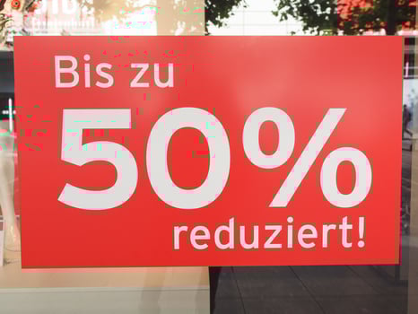 Sales discount sign photo