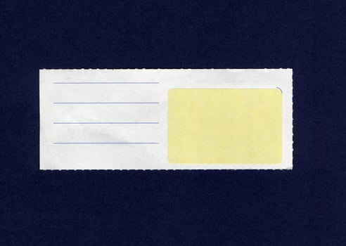 Blank note label photo
