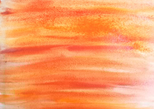 watercolor background texture abstract. orange color. paper paint photo