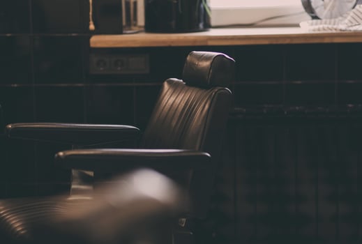 vintage barber chair photo