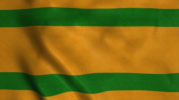 Naranjito flag, city of Puerto Rico, waving in wind. 3d illustration photo