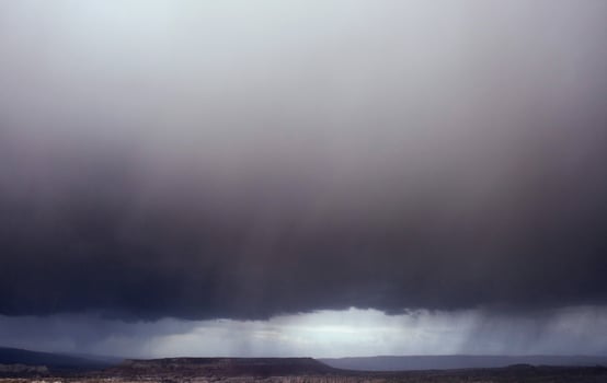 Rain storm. Fantastic views of the dramatic and cloudy skies. photo