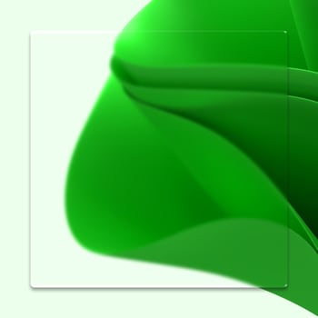 3D render wallpaper waves green photo