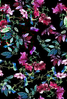flowers pattern design floral seeamless botanical tropical bacakground seamless photo