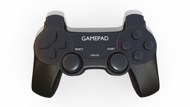 Video game controller black gamepad photo