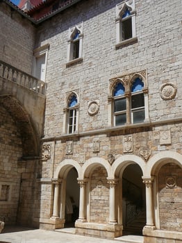 View of the city of Trogir photo