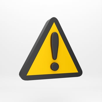 3d cartoon icon forbidden sign for mockup template presentation infographic  3d render illustration photo