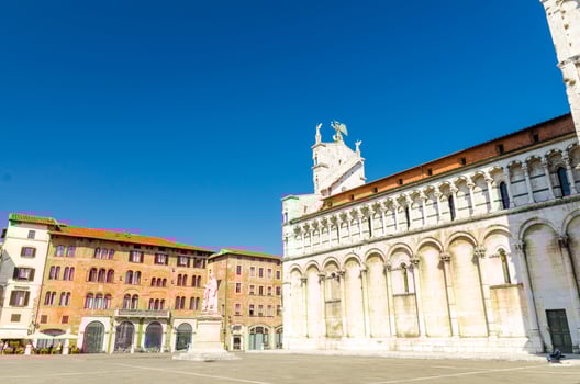 Chiesa di San Michele in Foro St Michael Roman Catholic church basilica on Piazza San Michele square photo
