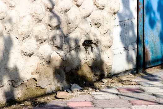 the foundation is made of stones and concrete, texture photo